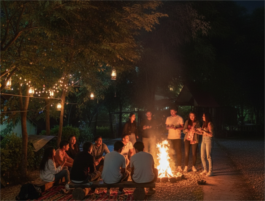 Friends Escape – DJ Night & Campfire Party